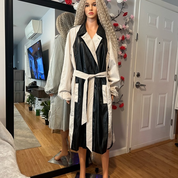 PrettyLittleThing Black and White Fabric - Picture 1 of 9